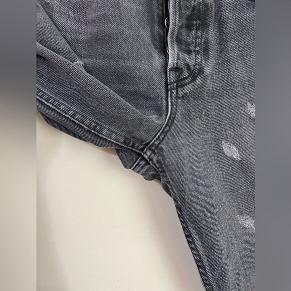 GRLFRND Karolina Black High Rise Straight Crop Ripped Jeans in Wild Thing - Picture 9 of 16